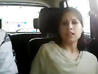 Desi couple's car sex adventure with oral pleasure